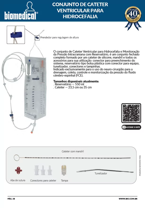 Biomedical - Conjunto Drenagem Externa DVE